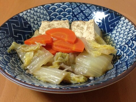 焼き豆腐と白菜の煮物♪